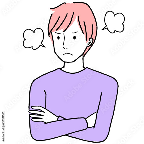 怒る男性