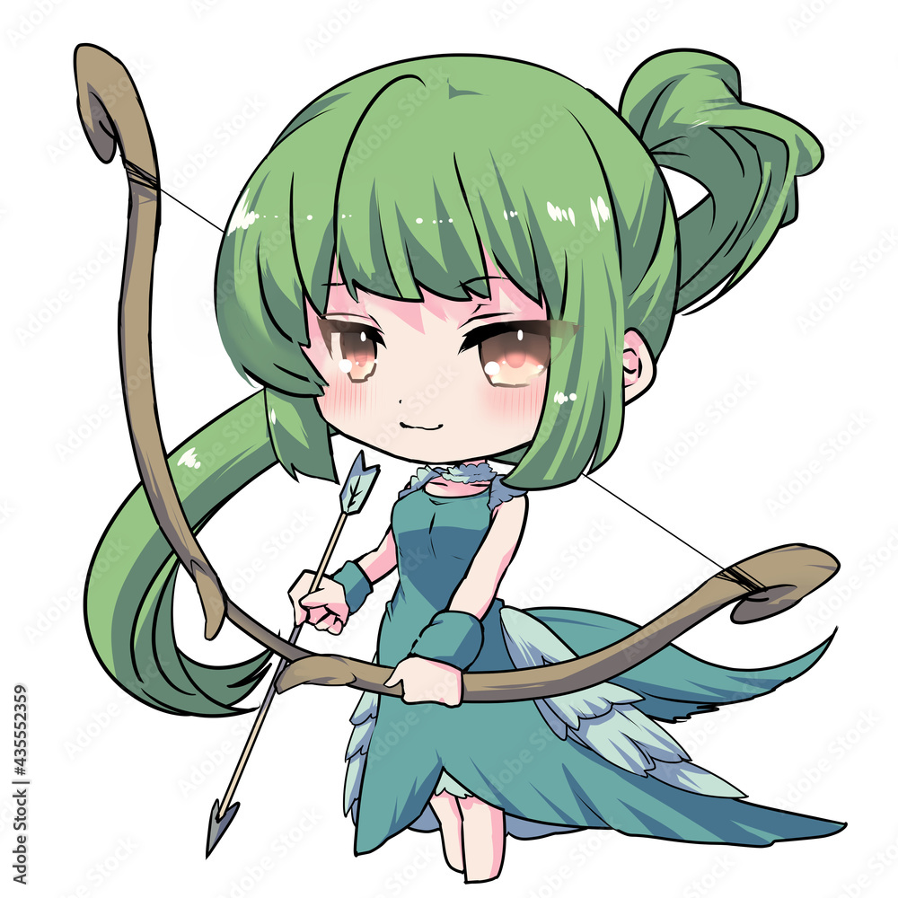 イラスト素材 十二星座のいて座の女の子 Stock Illustration Adobe Stock