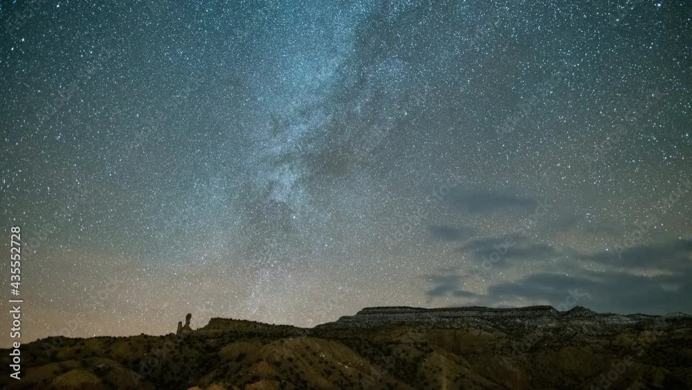 Stars in the night sky over a desert Stars in the night sky over a desert