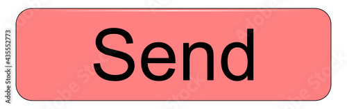 Send Button on white background - illustration