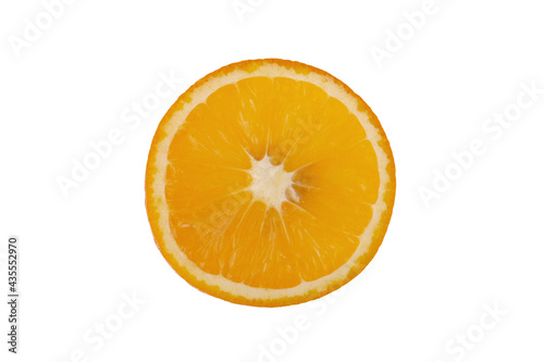 fresh orange fruit isolated on a white background