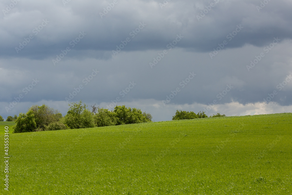Landschaft zwischen Langgöns und Hüttenberg in Hessen, Deutschland Landschaft zwischen Langgöns und Hüttenberg in Hessen, Deutschland