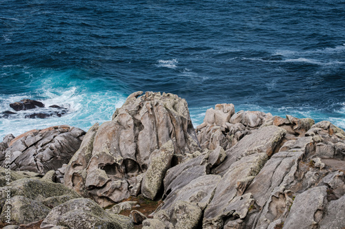 Zoomorphic granite rocks, near the Punta Nariga Lighthouse, in Malpica de Bergantiños, in the province of La Coruña, Galicia, (Spain). © MIMOHE