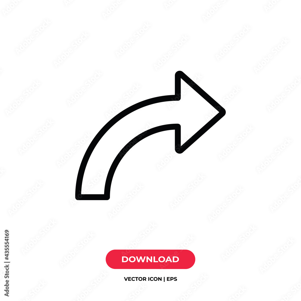 Right arrow icon vector. Right arrow sign Right arrow icon vector. Right arrow sign