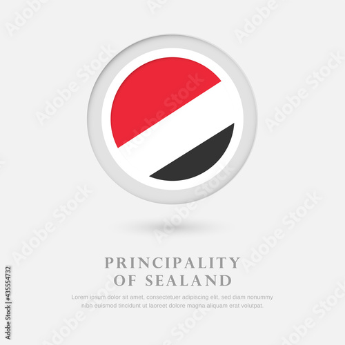 Abstract happy national day of Principality of Sealand country with country flag in circle greeting background Free Download Abstract happy national day of Principality of Sealand country with country flag in circle greeting background - GFXLoad