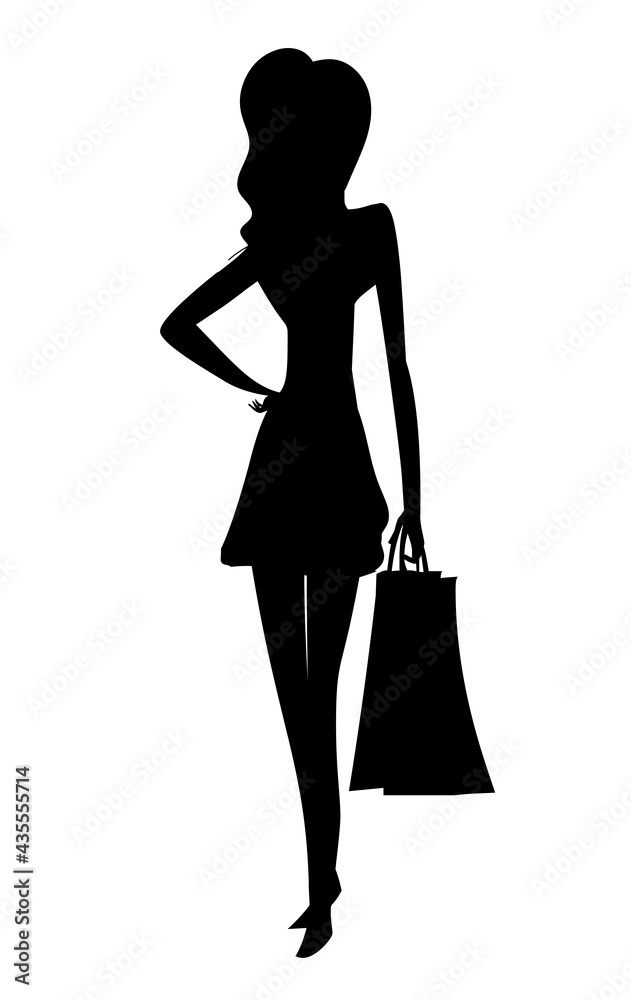 Shopping woman vector Shopping woman vector