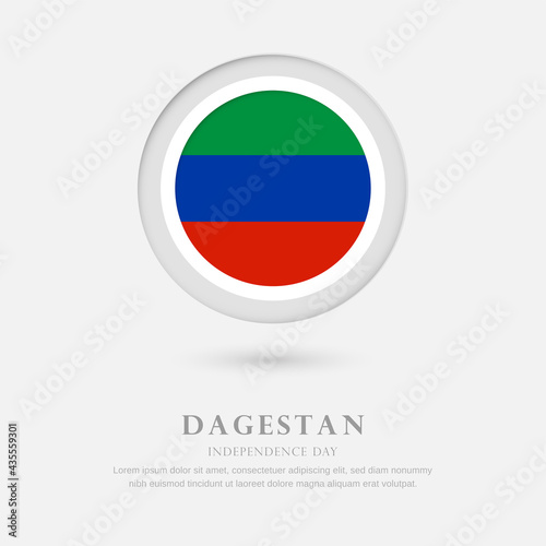 Abstract happy independence day of Dagestan country with country flag in circle greeting background Free Download Abstract happy independence day of Dagestan country with country flag in circle greeting background - GFXLoad