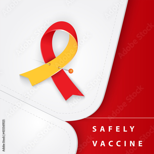 Vaccination promo. Vaccine saves lives. Stop coronavirus agitation concept