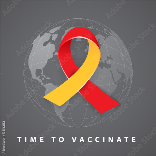 Vaccination promo. Vaccine saves lives. Stop coronavirus agitation concept