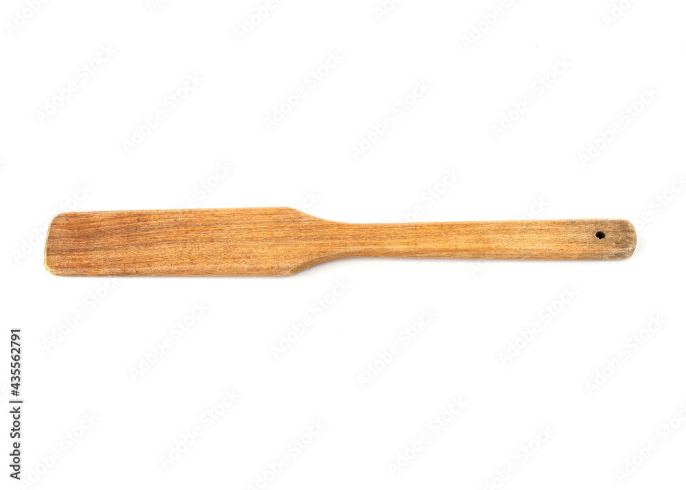 Wood spatula isolated on white background. Wood spatula isolated on white background.