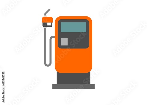 Gas station. Simple flat illustration