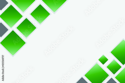 Abstract background from shapes and green Colors 