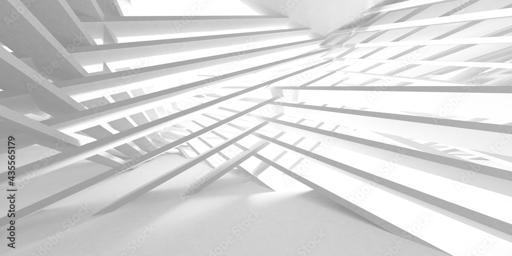 Obraz premium White Modern Background. Abstract Building Concept