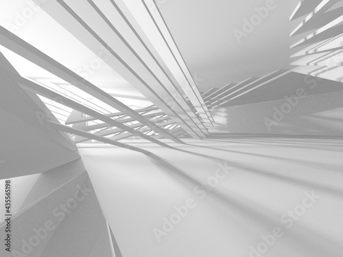 White Modern Background. Abstract Building Concept