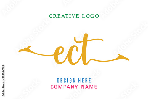ECT lettering logo is simple, easy to understand and authoritative