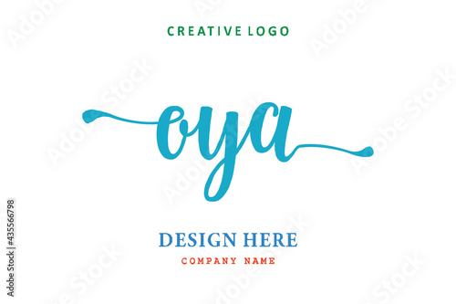 OYA lettering logo is simple, easy to understand and authoritative