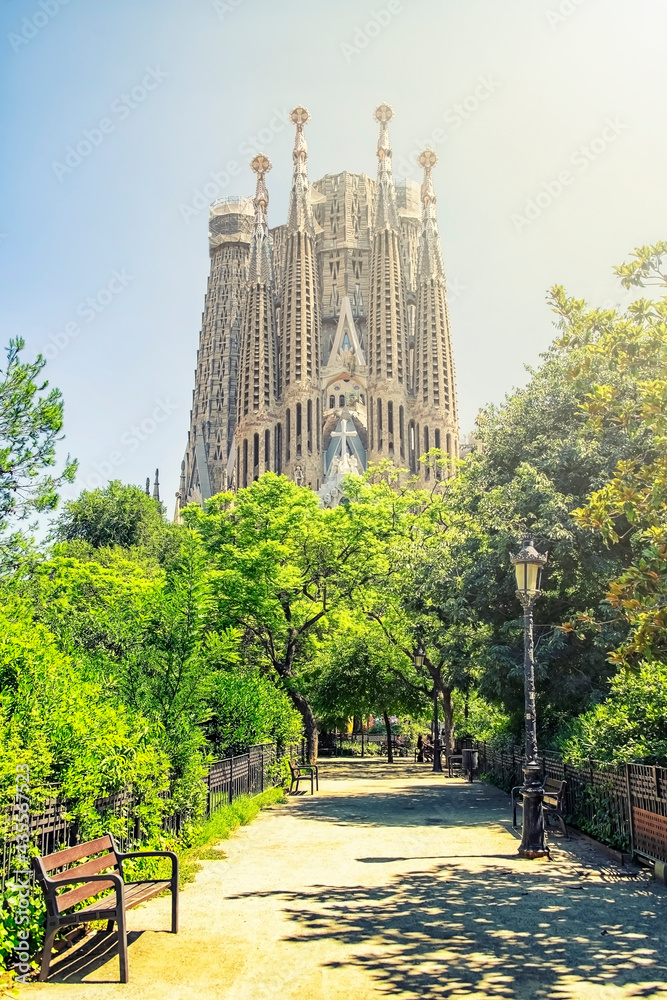 Baslica de la Sagrada Famlia in Barcelona, Spain