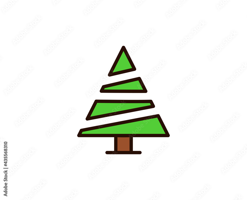 Christmas tree premium line icon. Simple high quality pictogram. Modern outline style icons. Stroke vector illustration on a white background. Christmas tree premium line icon. Simple high quality pictogram. Modern outline style icons. Stroke vector illustration on a white background.