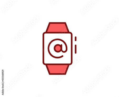 E-mail premium line icon. Simple high quality pictogram. Modern outline style icons. Stroke vector illustration on a white background. 