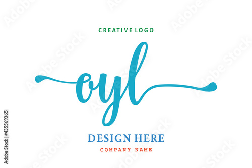 OYL lettering logo is simple, easy to understand and authoritative photo
