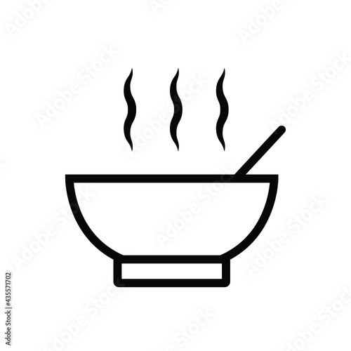 soup bowl icon, hot soup in a bowl at the restaurant, a meal of chef in the kitchen, the meal on the table in dining room