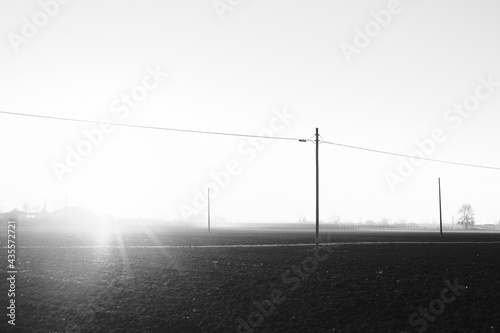 road in fog