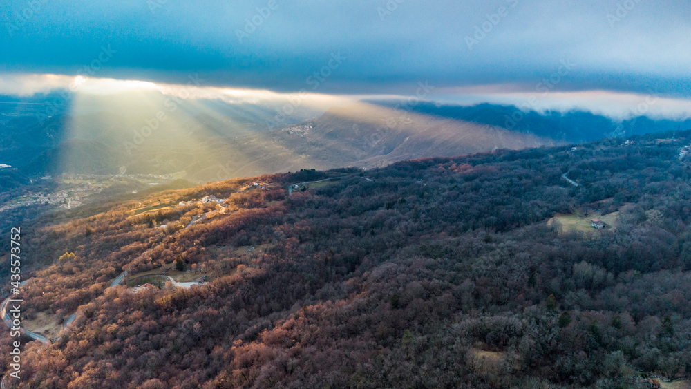 Views and plays of light. A look towards the Tagliamento river.