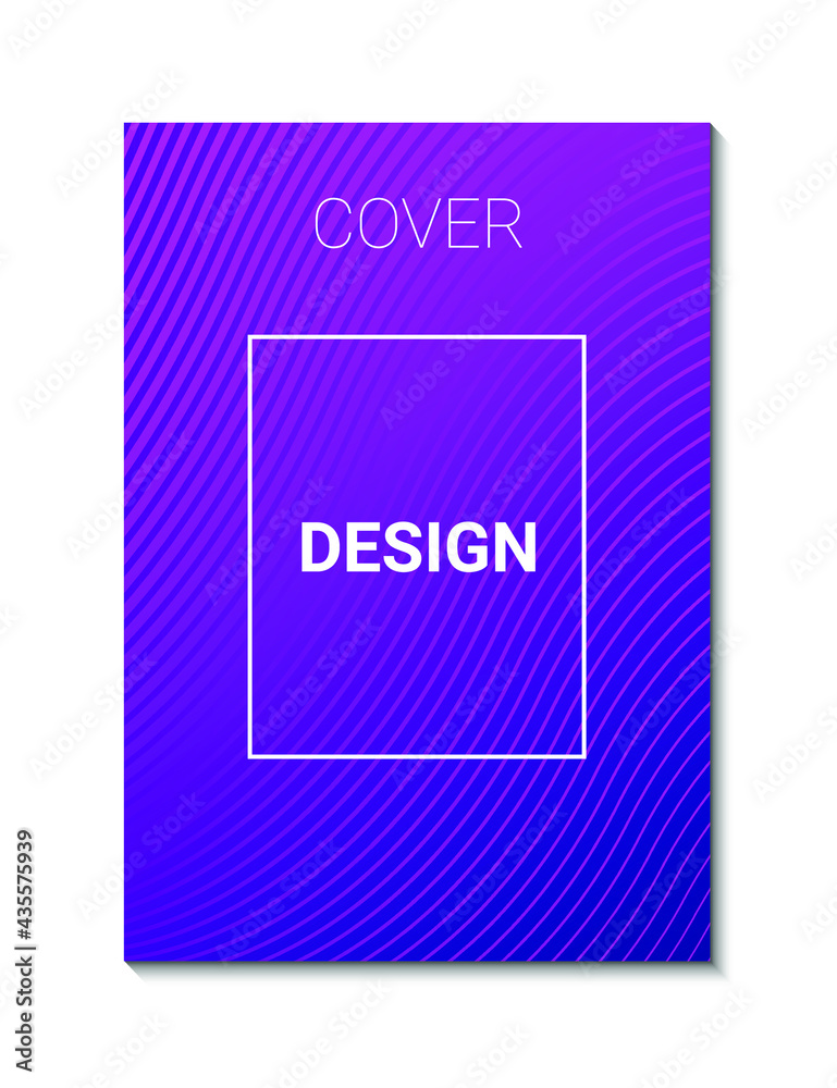 Minimal cover design template with abstract lines modern color gradient brochure, catalog, poster, book, magazine. Minimal cover design template with abstract lines modern color gradient brochure, catalog, poster, book, magazine.