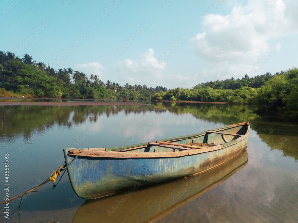 boat on the lake