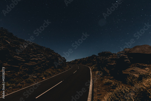 Il cielo di Tenerife. Notte  buio  luci soffuse e atmosfera unica.