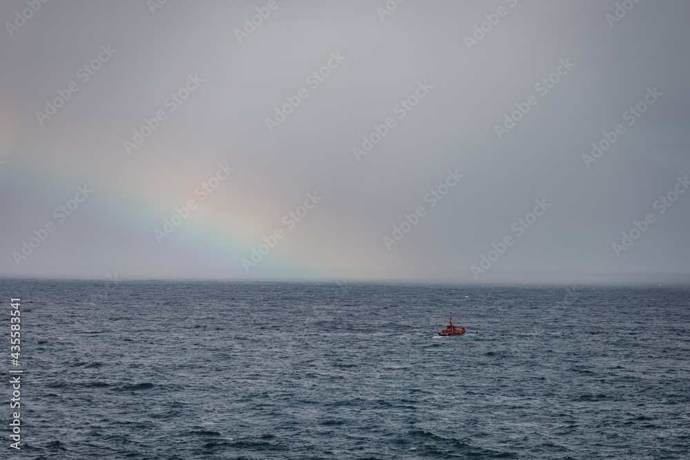 Arcobaleno sul mare di napoli. Arcobaleno sul mare di napoli.