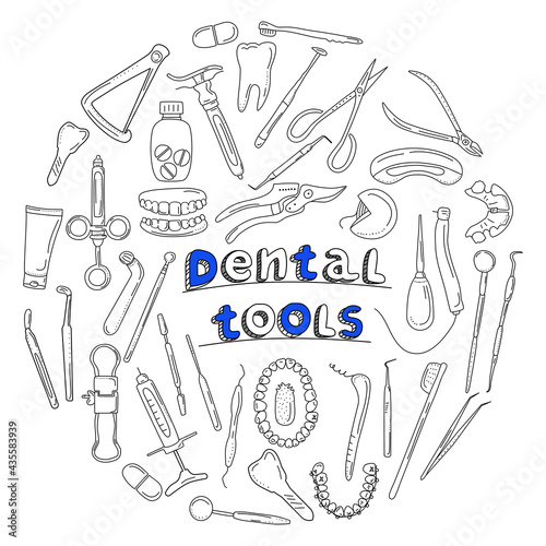 Cartoon dentist tool icon set. Drawing , #sponsored, #tool