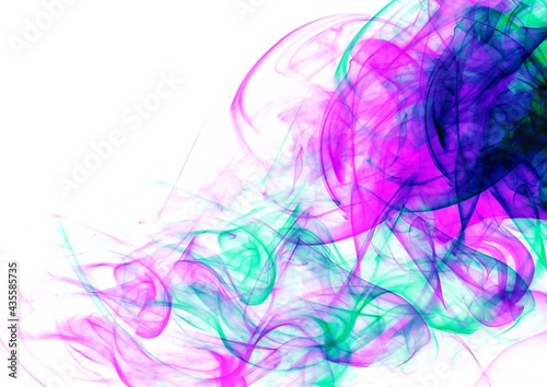 抽象的な虹色の煙