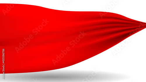 Red color of clothes is wave abstract for background, Vector illustration