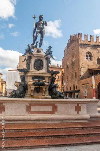 The fountain of Neptune in Bologna