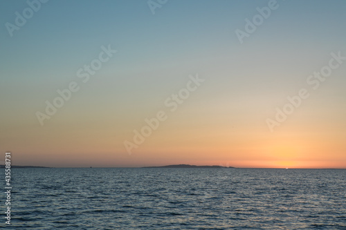 Sunrise panorama over the Red sea. Egypt