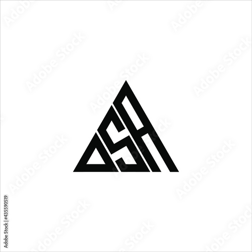 D S A letter logo creative design. DSA icon