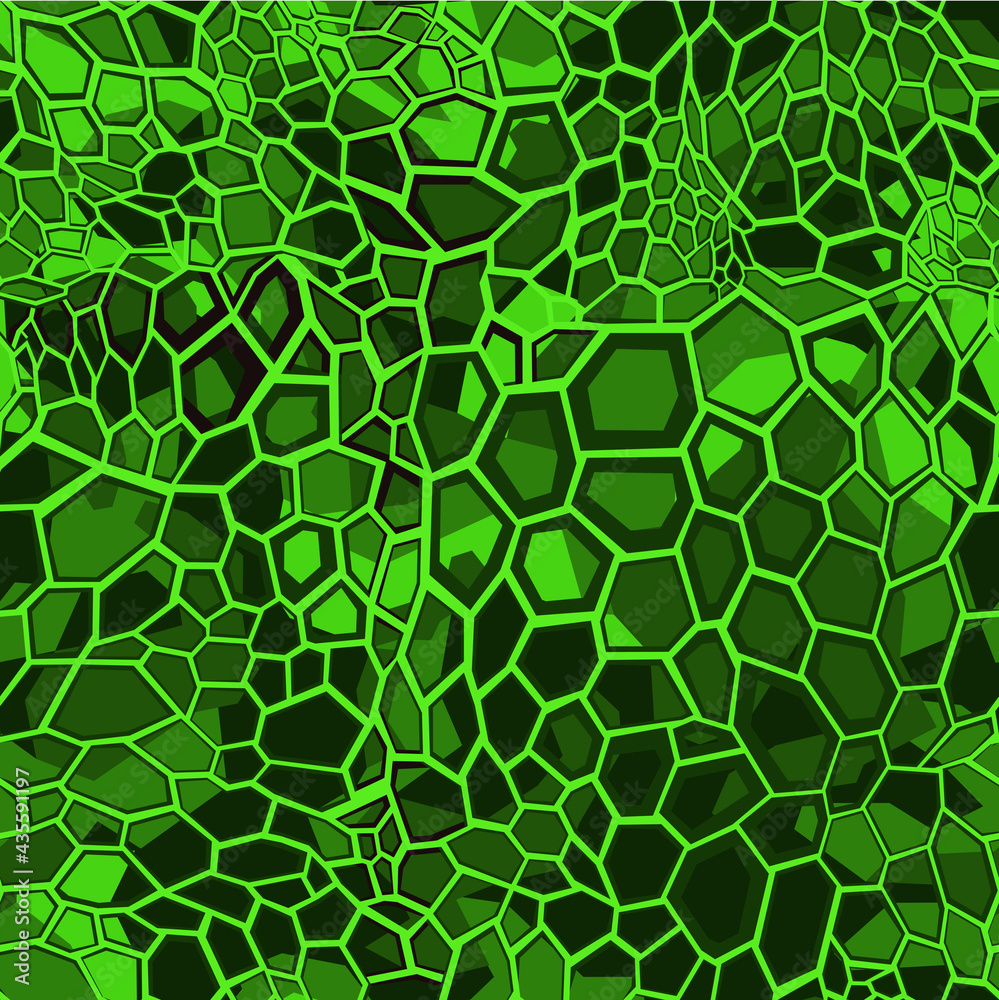 Fototapeta premium Camouflage seamless geometric pattern. Abstract camo from hexagonal elements. Print on fabric on textiles. Vector illustration