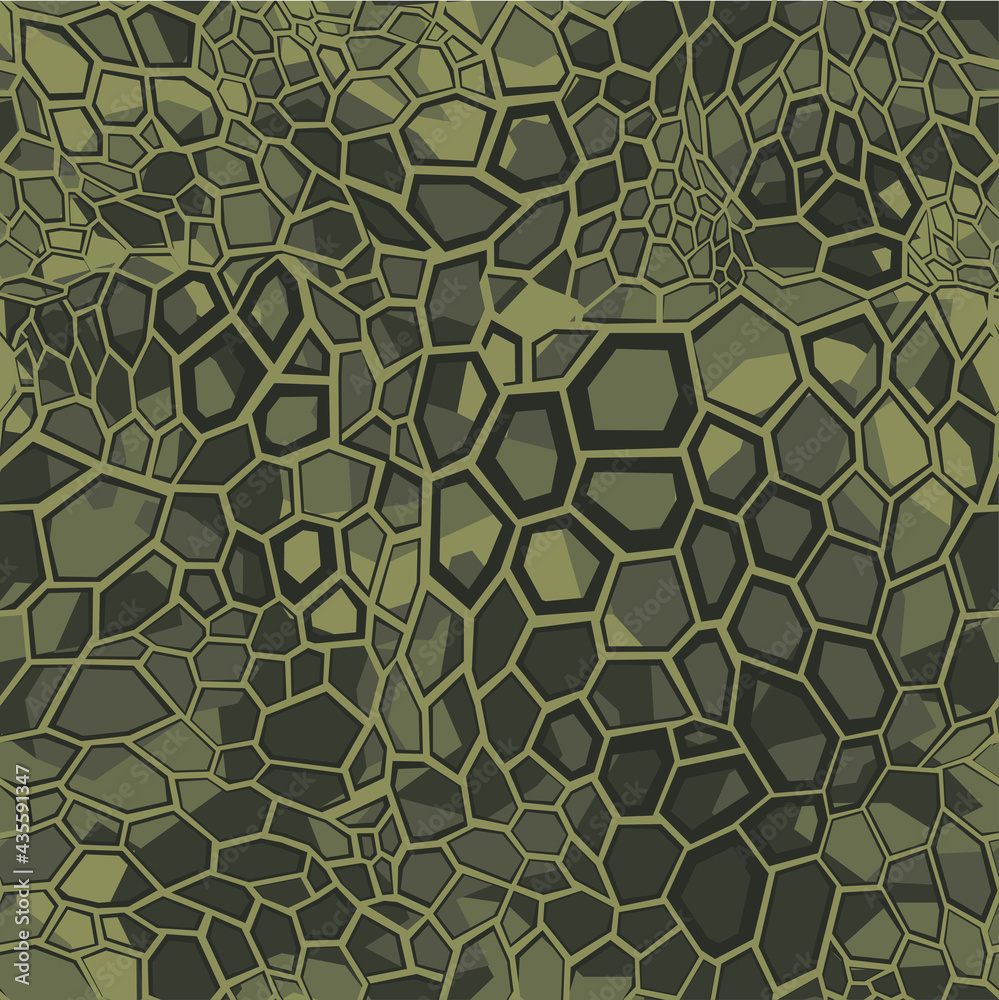Camouflage seamless geometric pattern. Abstract camo from hexagonal elements. Print on fabric on textiles. Vector illustration Camouflage seamless geometric pattern. Abstract camo from hexagonal elements. Print on fabric on textiles. Vector illustration