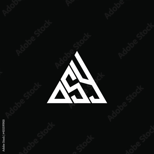 D S Y letter logo creative design. DSY icon