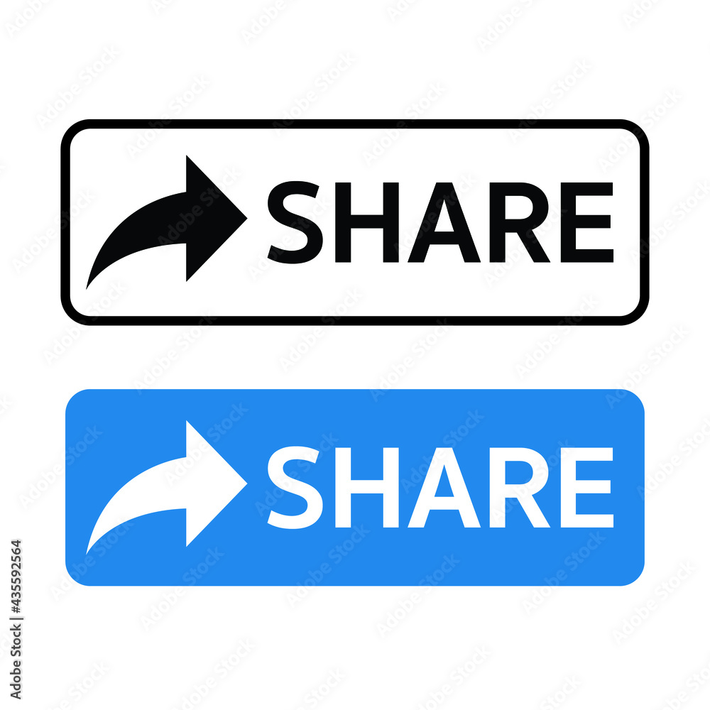 share button for sharing the information on the social online application via internet, share icon for post and video on internet share button for sharing the information on the social online application via internet, share icon for post and video on internet