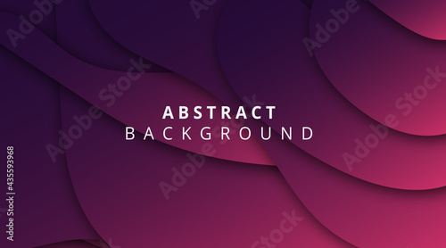 3d Modern purple background with abstract style layered