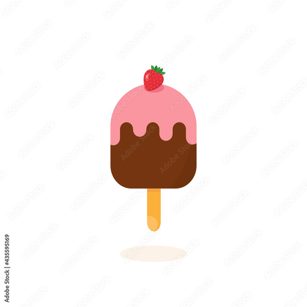 This is an ice cream isolated on a white background. This is an ice cream isolated on a white background.
