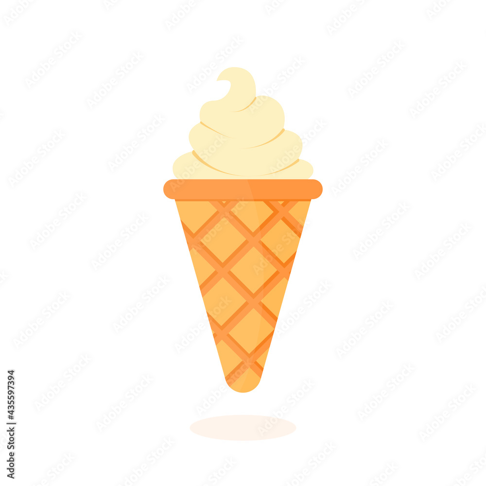 These ice cream cones isolated on a white background. These ice cream cones isolated on a white background.
