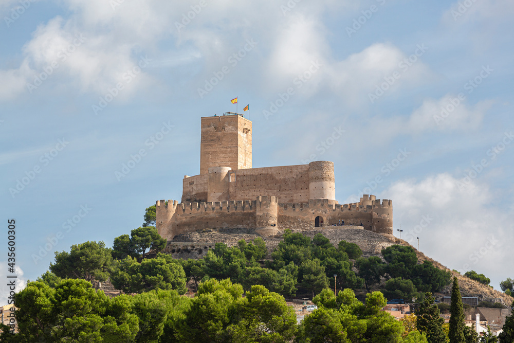 Castle of Biar from the twelfth century in the province of Alicante, Spain