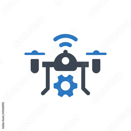 Drone technology icon