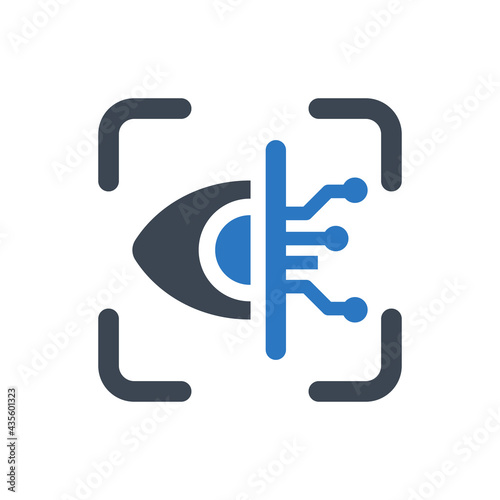 Retina scanning icon