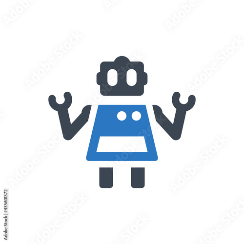 Home robot icon