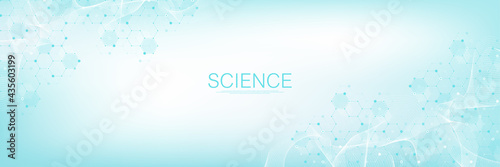 Health care and medical pattern innovation concept science background design. Abstract geometric hexagons shape medicine and science background. Vector illustration.