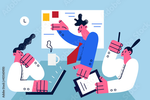 Teamwork, business strategy, brainstorm concept